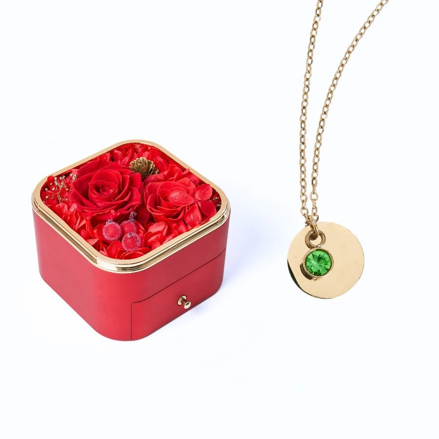 Eternal Happiness & Personalized Disc Necklace