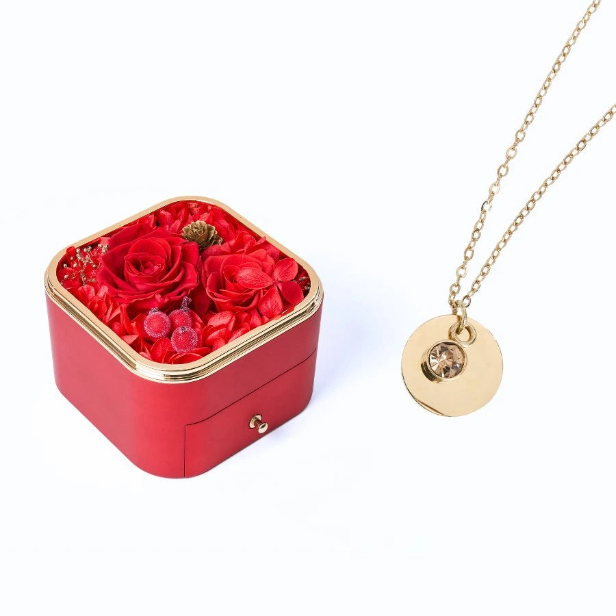 Eternal Happiness & Personalized Disc Necklace