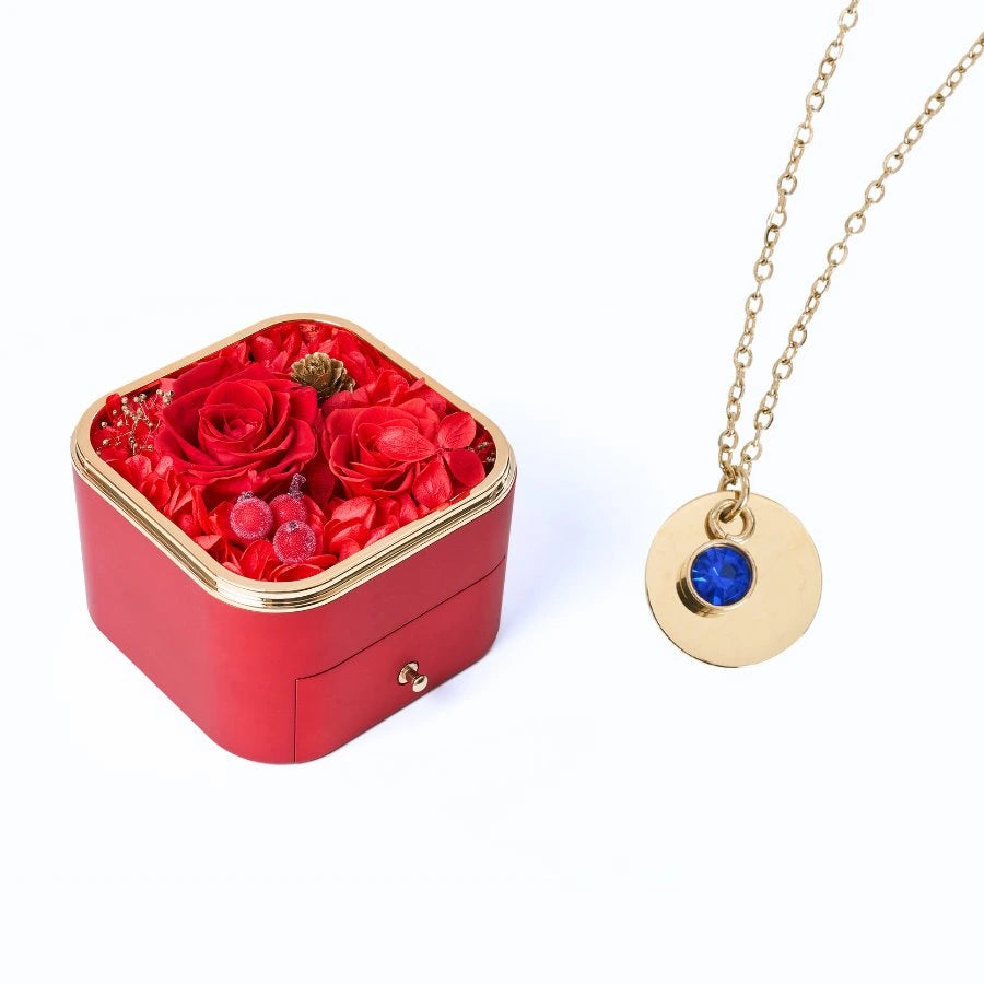 Eternal Happiness & Personalized Disc Necklace