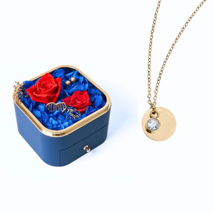 Eternal Happiness & Personalized Disc Necklace
