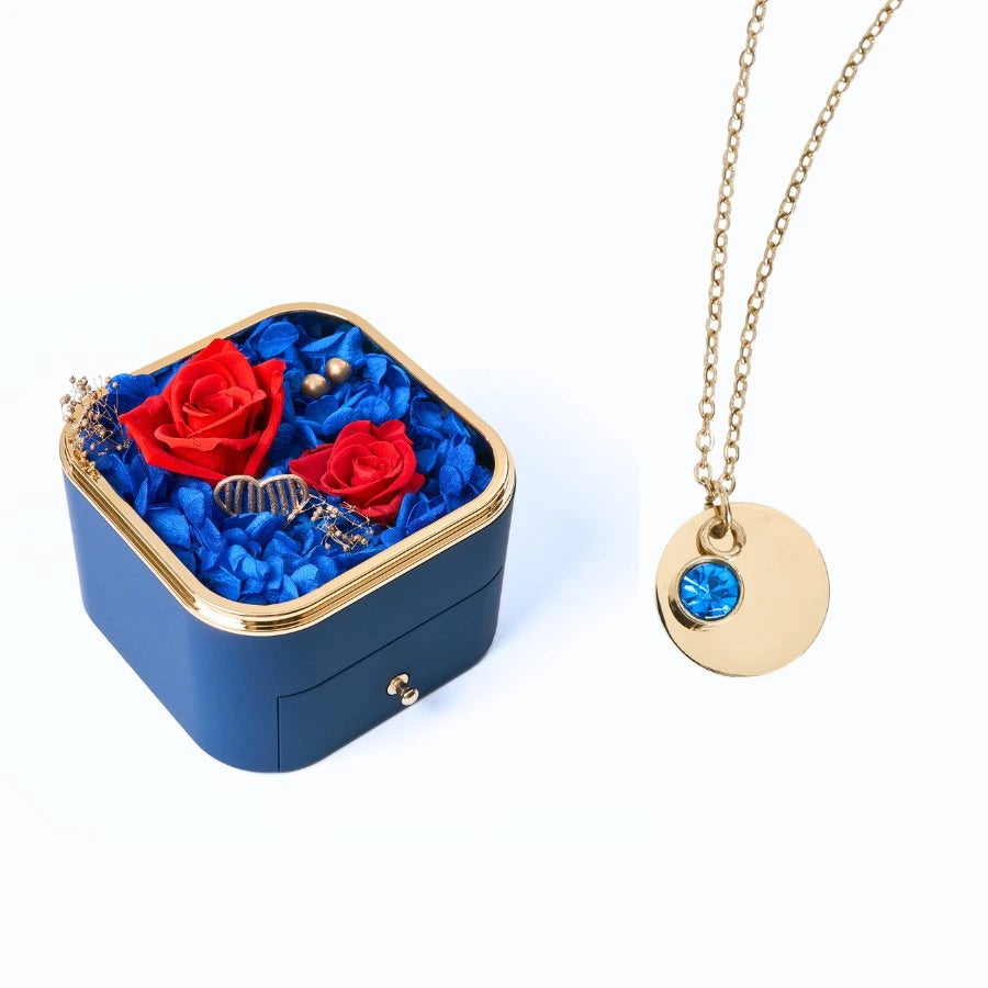 Eternal Happiness & Personalized Disc Necklace