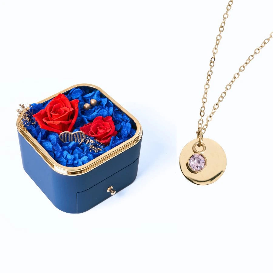 Eternal Happiness & Personalized Disc Necklace