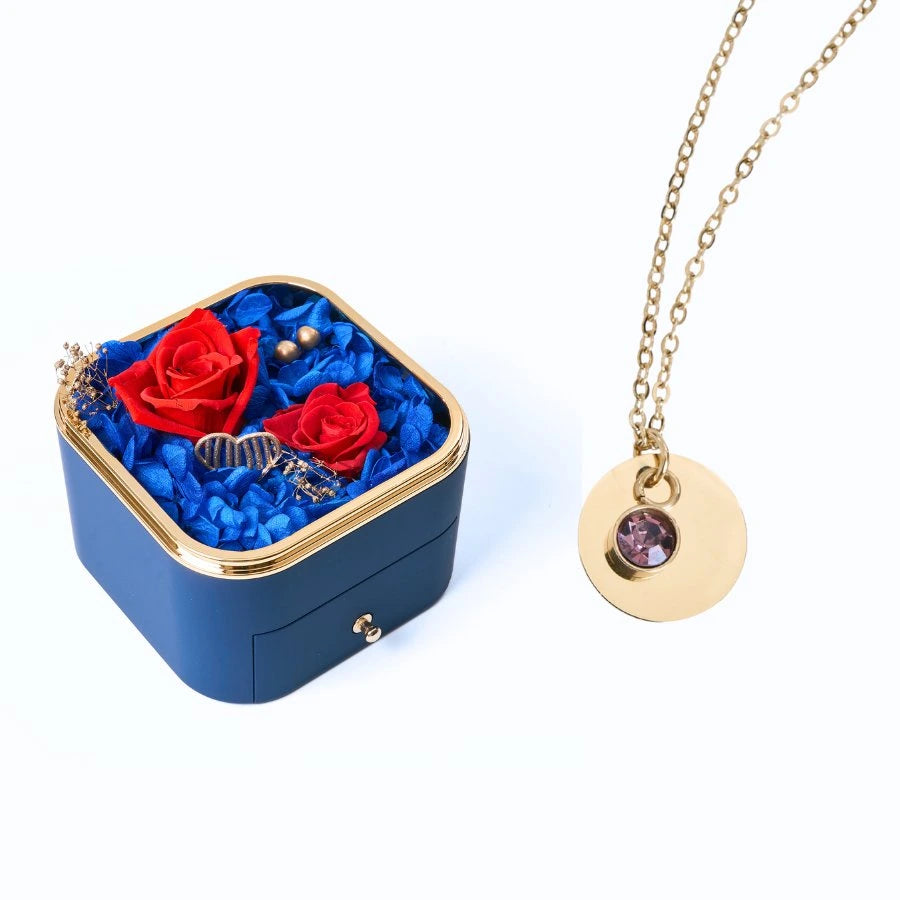 Eternal Happiness & Personalized Disc Necklace