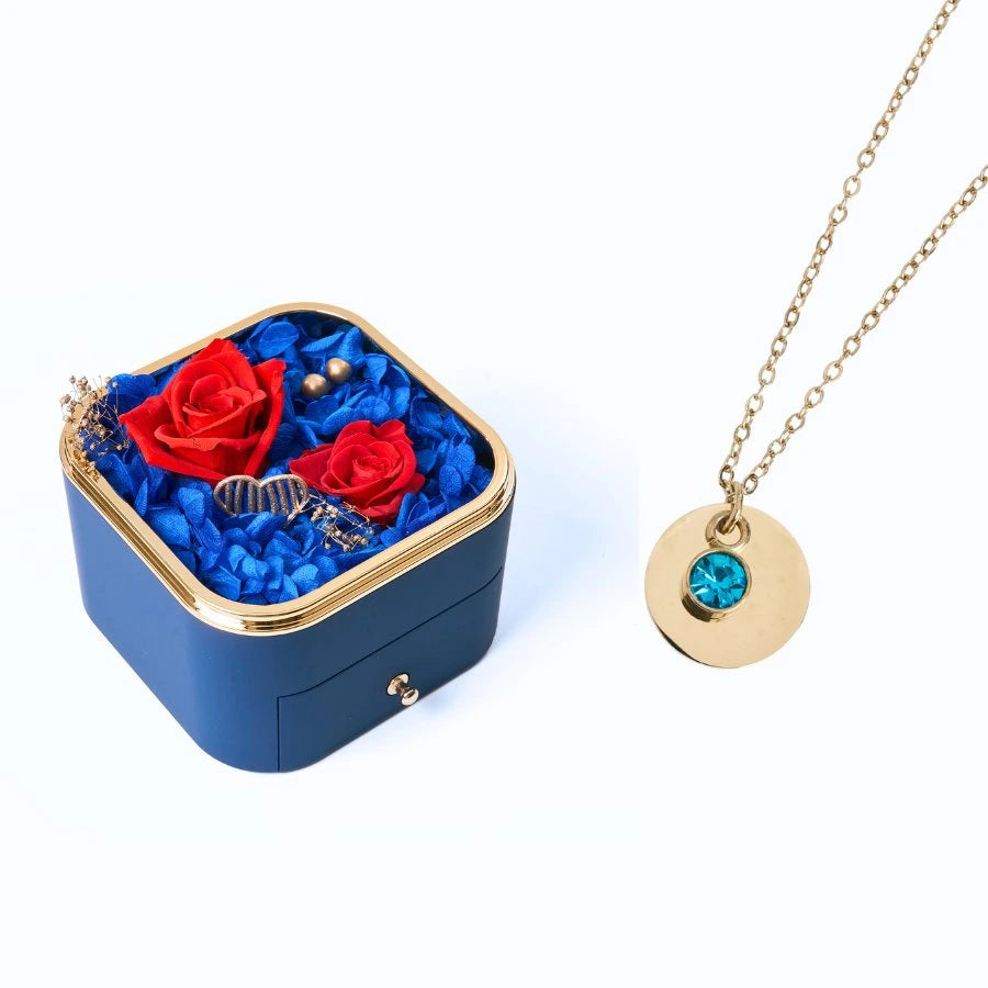 Eternal Happiness & Personalized Disc Necklace