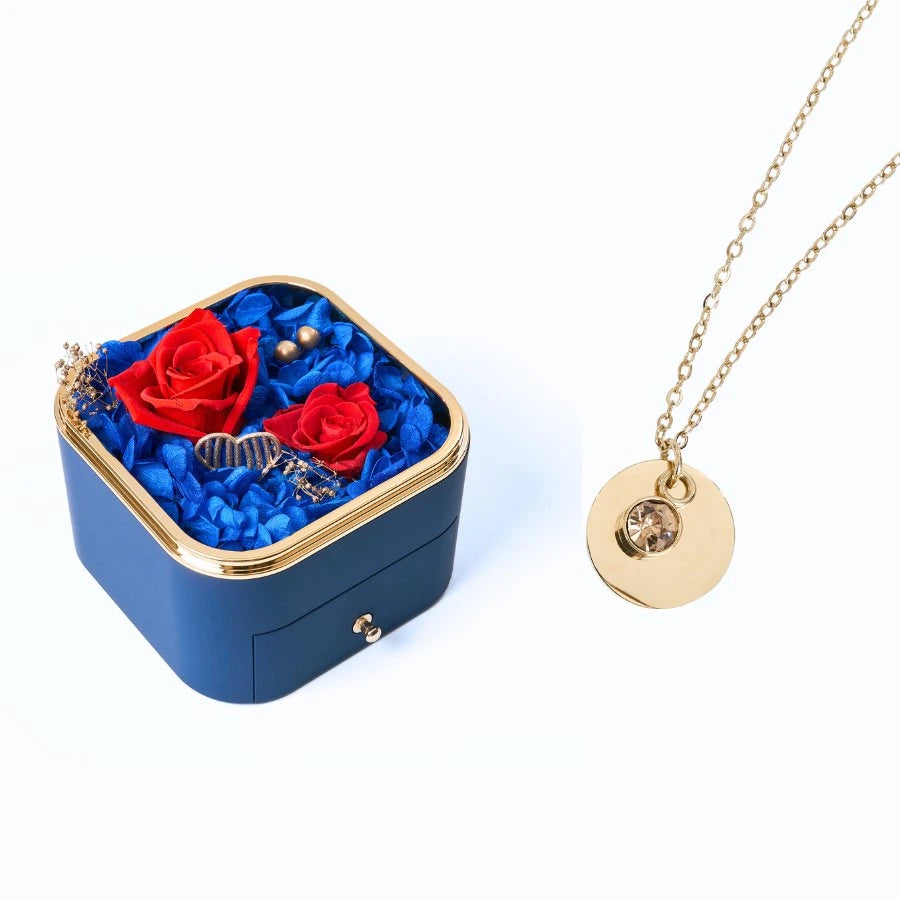 Eternal Happiness & Personalized Disc Necklace