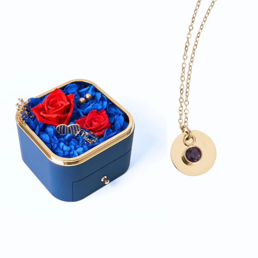 Eternal Happiness & Personalized Disc Necklace