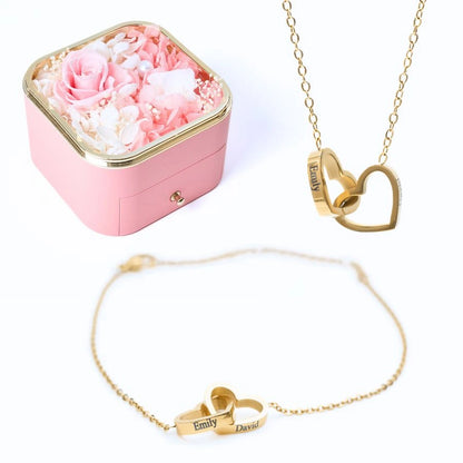 Caja Felicidad Eterna & Pulsera & Collar Personalizados