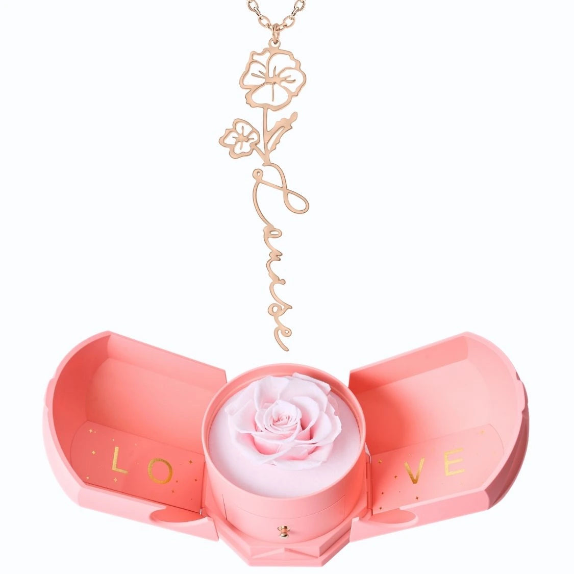 Coffret Harmonie Éternelle & Collier Prénom Fleur
