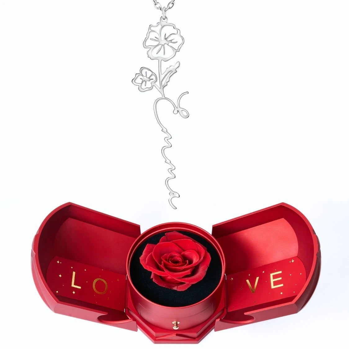 Coffret Harmonie Éternelle & Collier Prénom Fleur