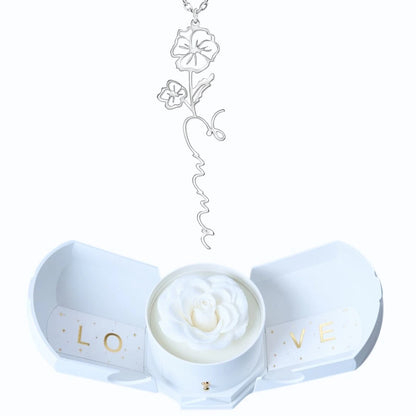 Coffret Harmonie Éternelle & Collier Prénom Fleur