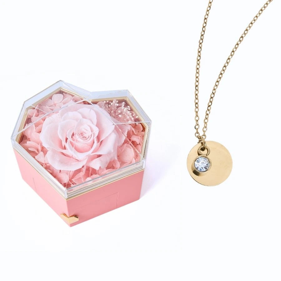 Collar Corazón Eterno & Disco Personalizado
