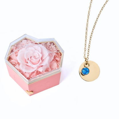 Collar Corazón Eterno & Disco Personalizado