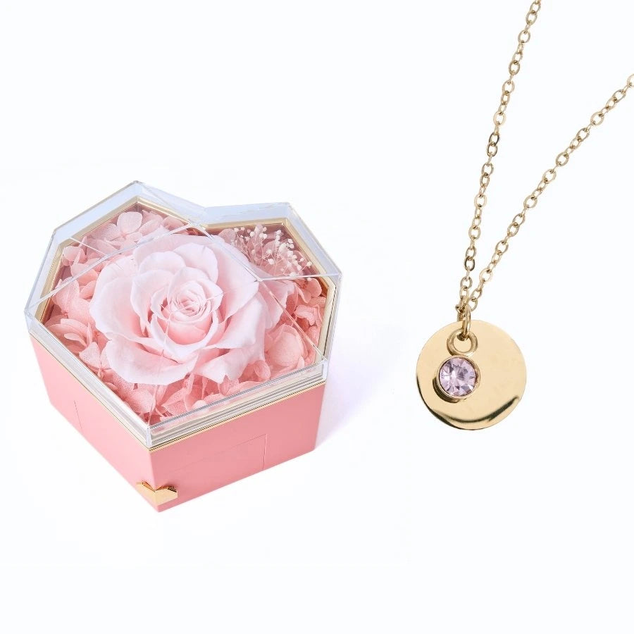Collar Corazón Eterno & Disco Personalizado
