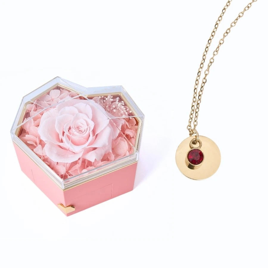 Collar Corazón Eterno & Disco Personalizado