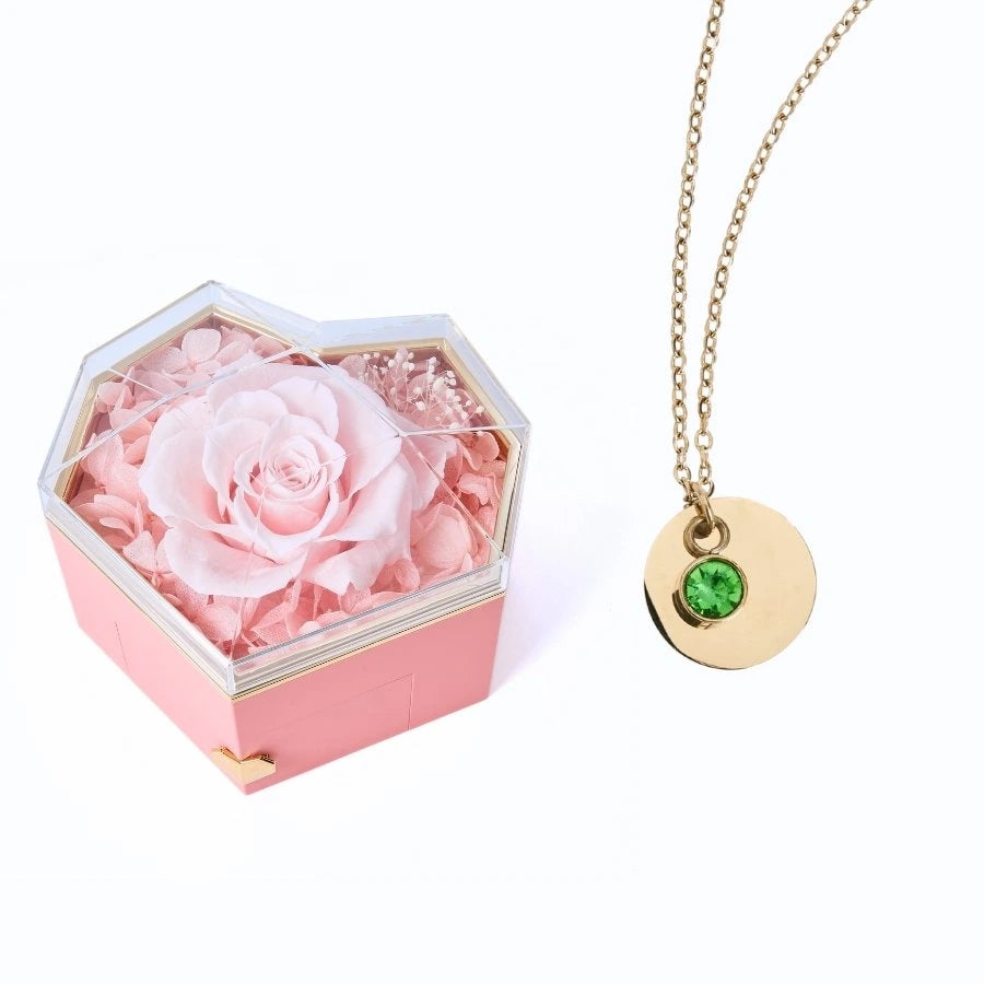 Collar Corazón Eterno & Disco Personalizado