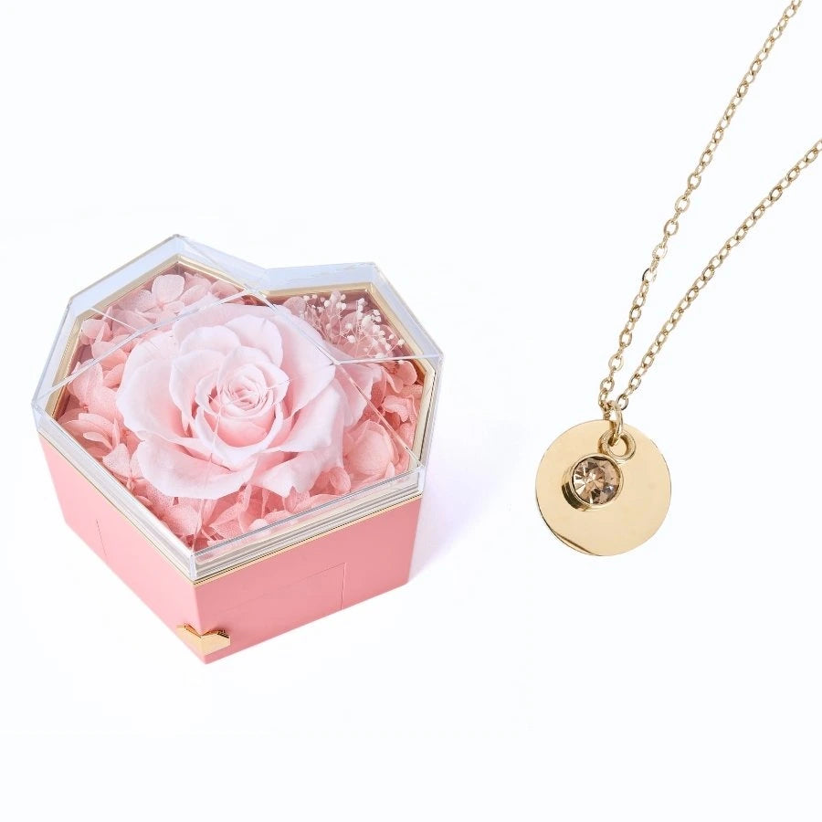 Collar Corazón Eterno & Disco Personalizado