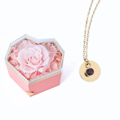 Collar Corazón Eterno & Disco Personalizado