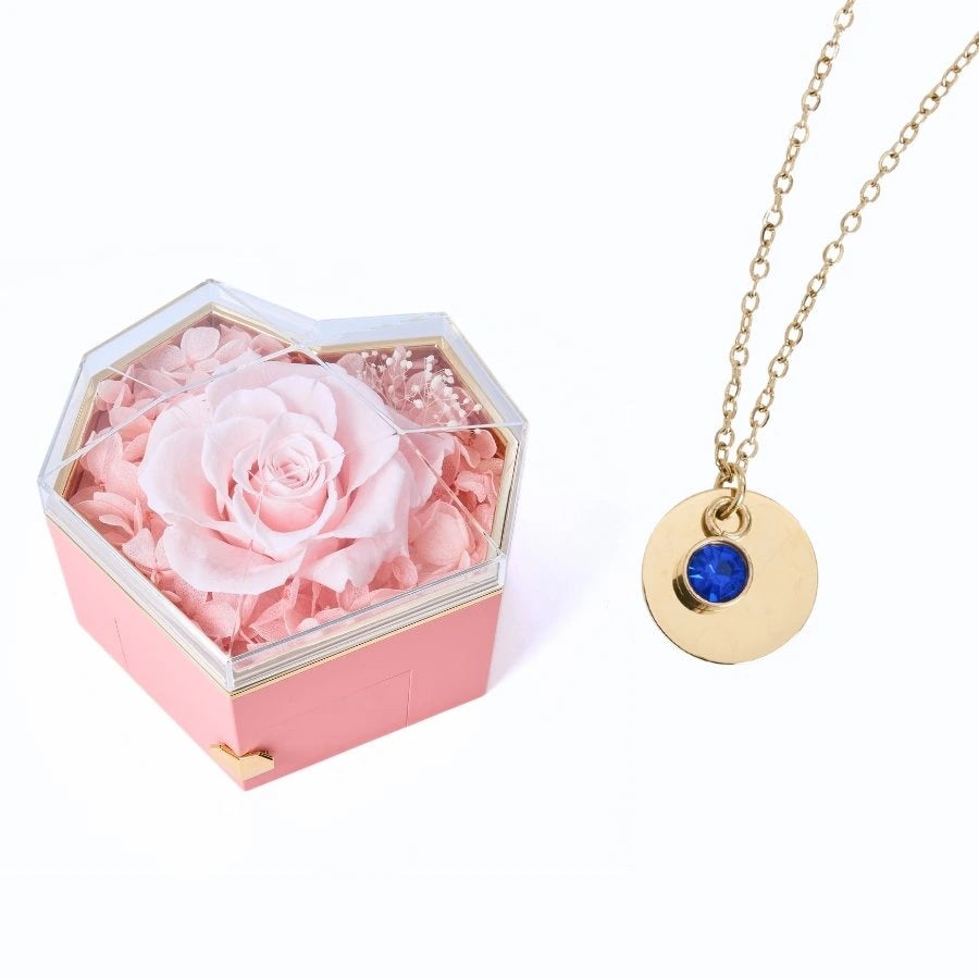 Collar Corazón Eterno & Disco Personalizado