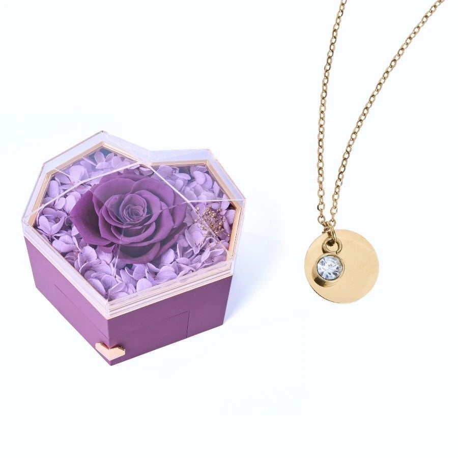Collar Corazón Eterno & Disco Personalizado
