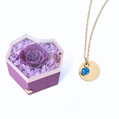Collar Corazón Eterno & Disco Personalizado