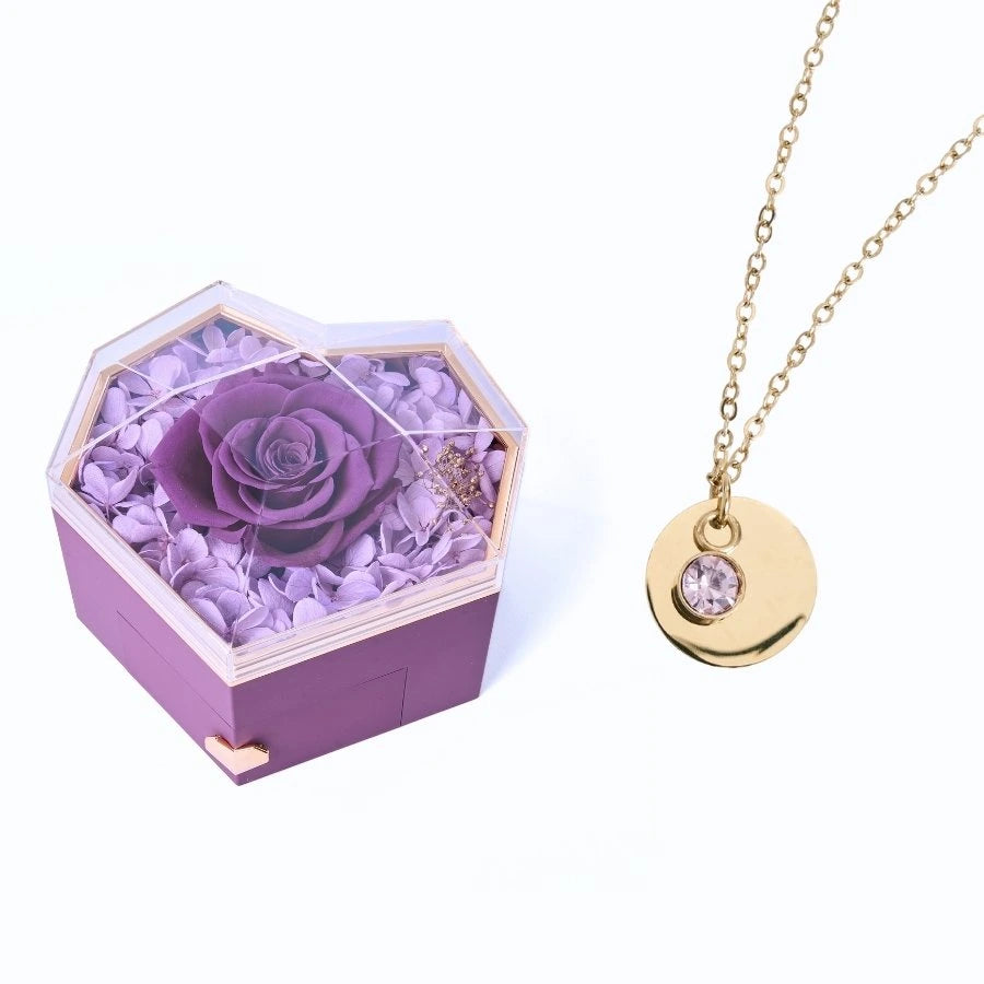 Collar Corazón Eterno & Disco Personalizado