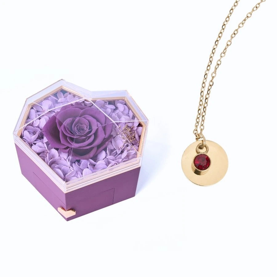Collar Corazón Eterno & Disco Personalizado