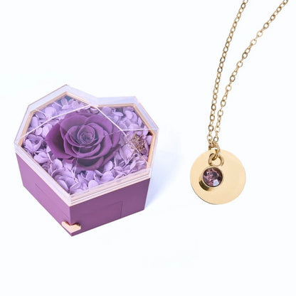 Collar Corazón Eterno & Disco Personalizado