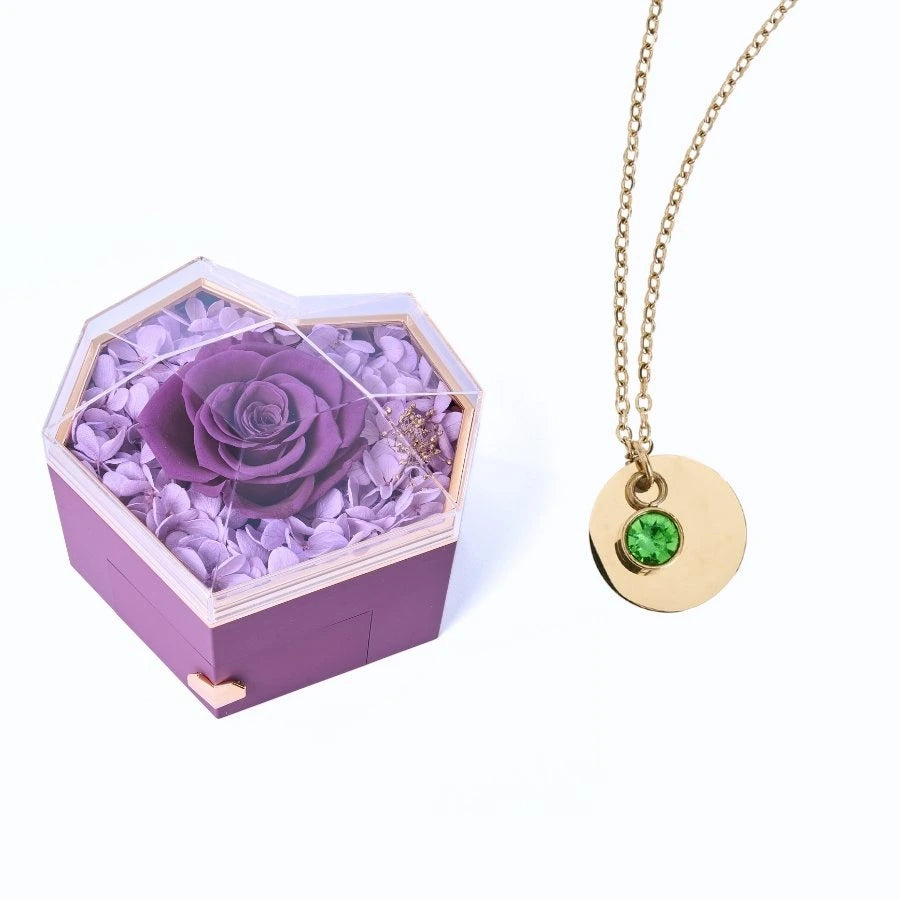 Collar Corazón Eterno & Disco Personalizado