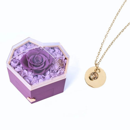 Collar Corazón Eterno & Disco Personalizado
