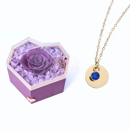 Collar Corazón Eterno & Disco Personalizado