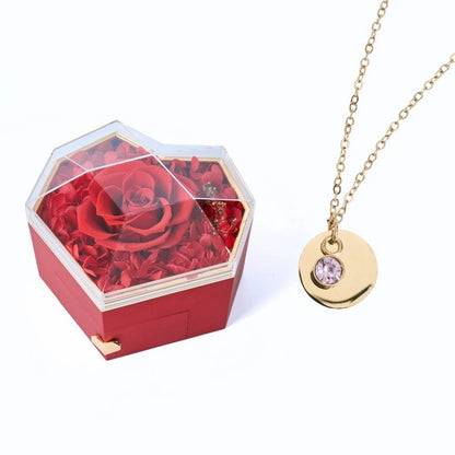 Collar Corazón Eterno & Disco Personalizado