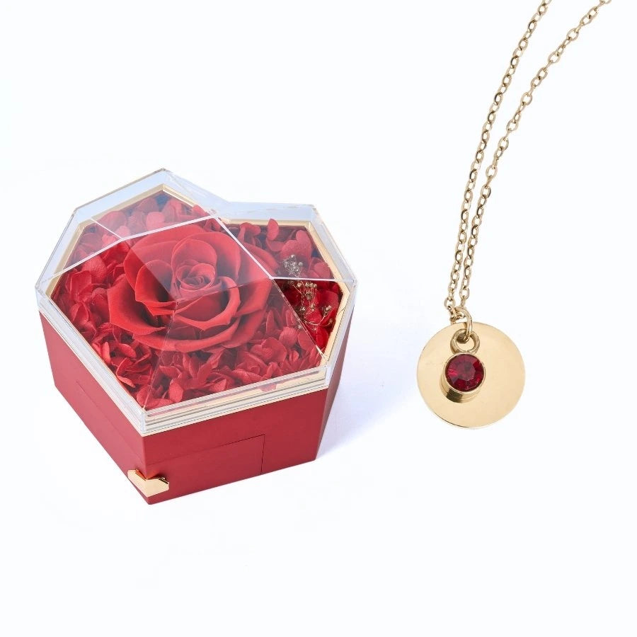 Collar Corazón Eterno & Disco Personalizado