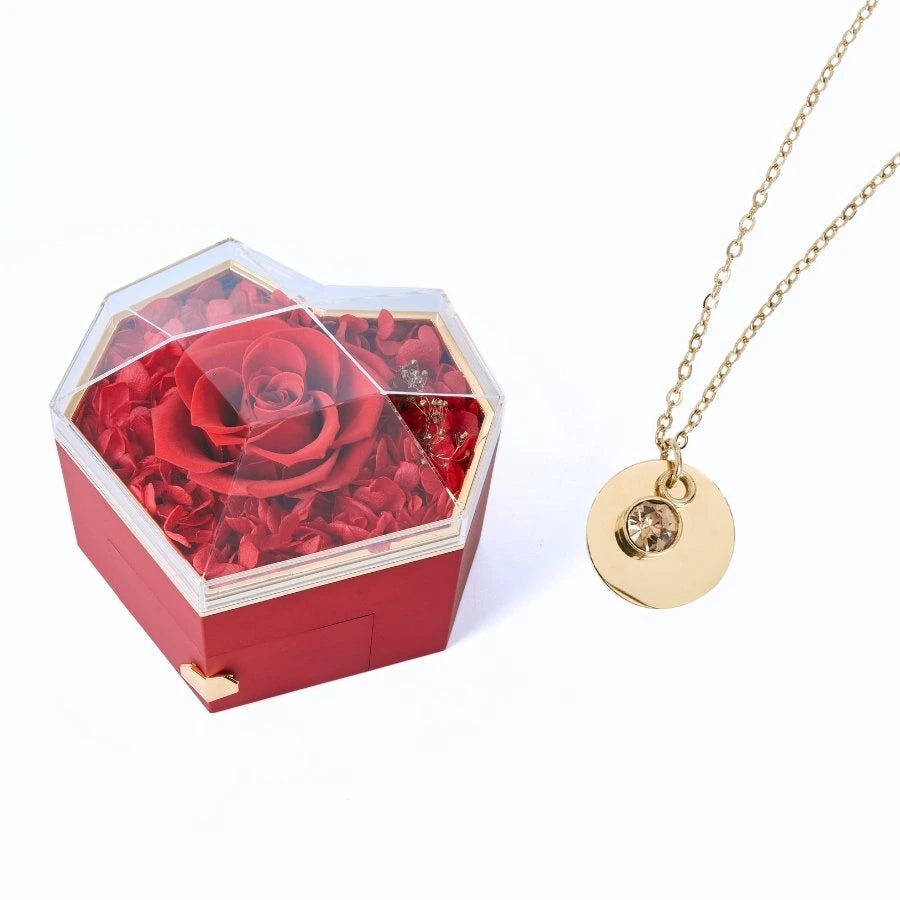 Collar Corazón Eterno & Disco Personalizado