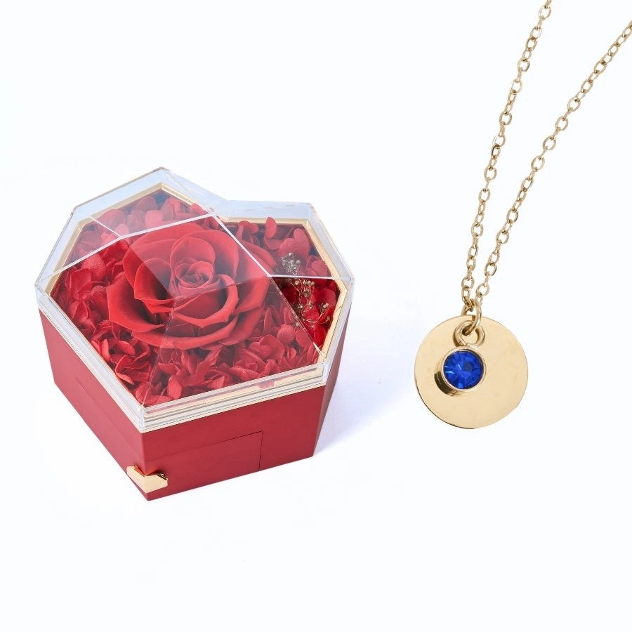 Collar Corazón Eterno & Disco Personalizado