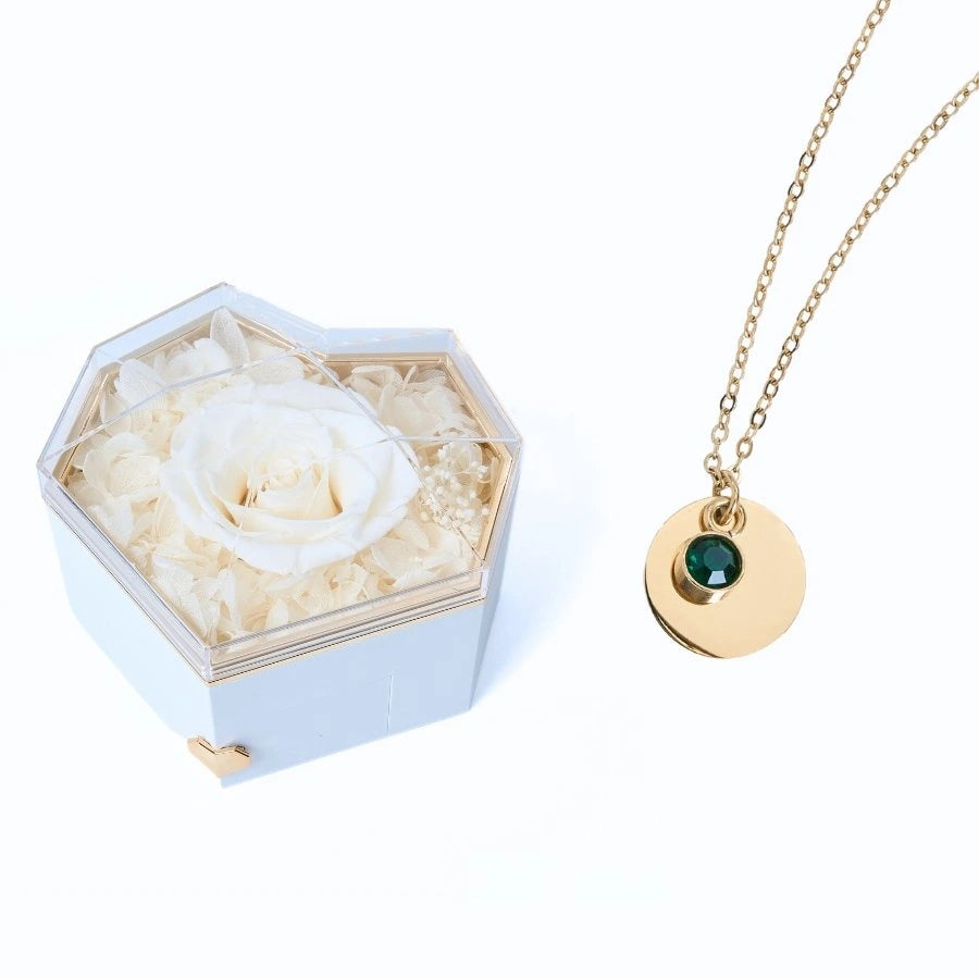 Collar Corazón Eterno & Disco Personalizado