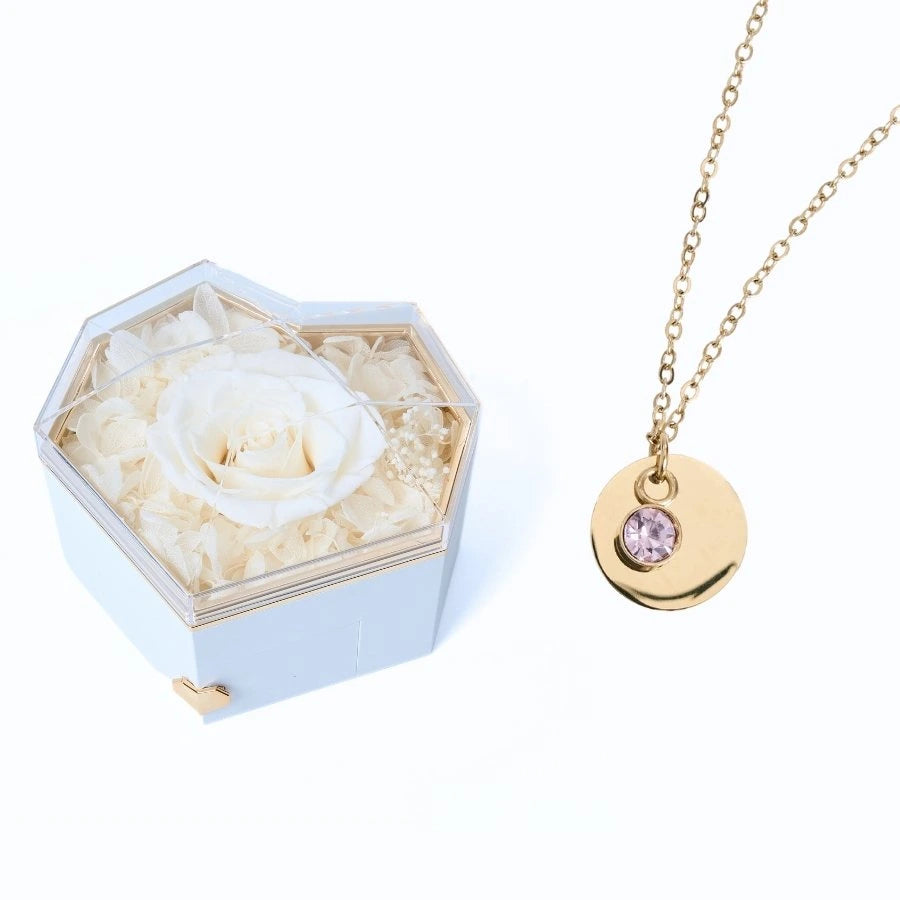 Collar Corazón Eterno & Disco Personalizado