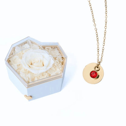 Collar Corazón Eterno & Disco Personalizado