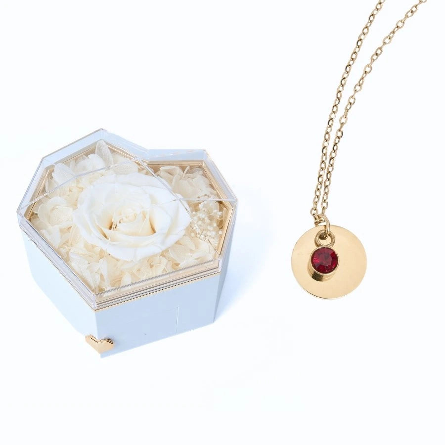 Collar Corazón Eterno & Disco Personalizado