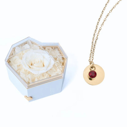 Collar Corazón Eterno & Disco Personalizado