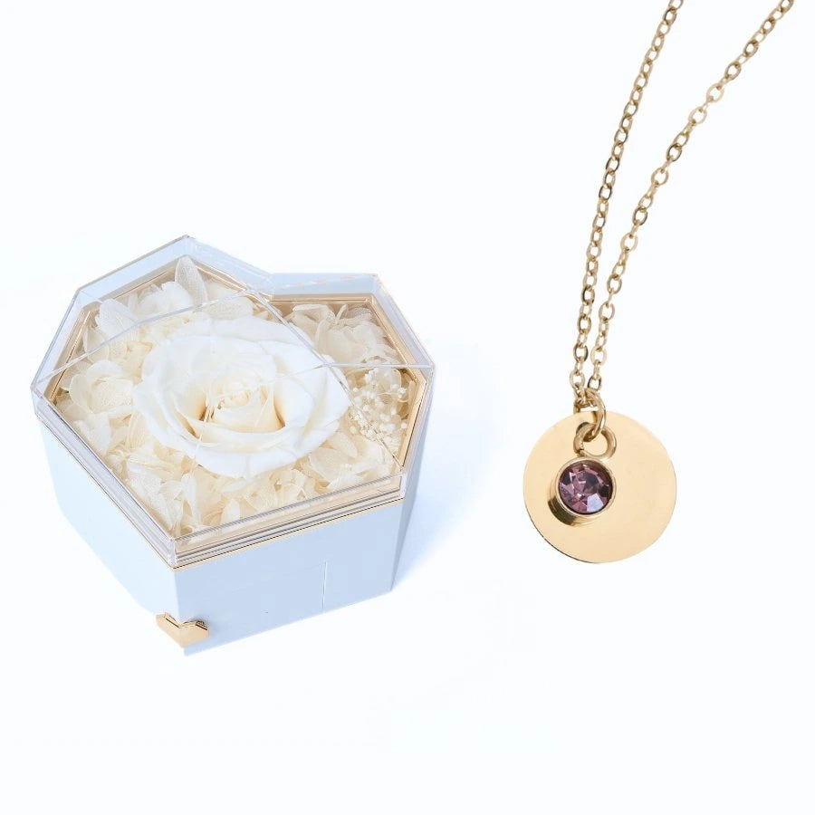 Collar Corazón Eterno & Disco Personalizado