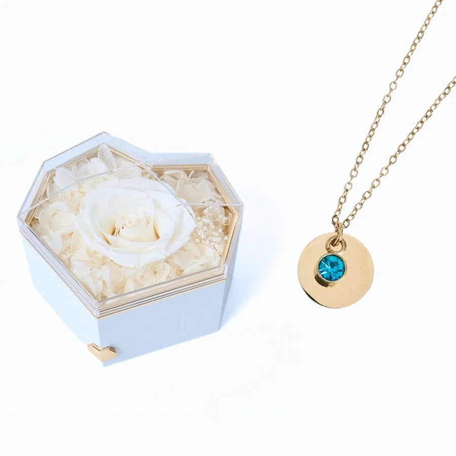Collar Corazón Eterno & Disco Personalizado