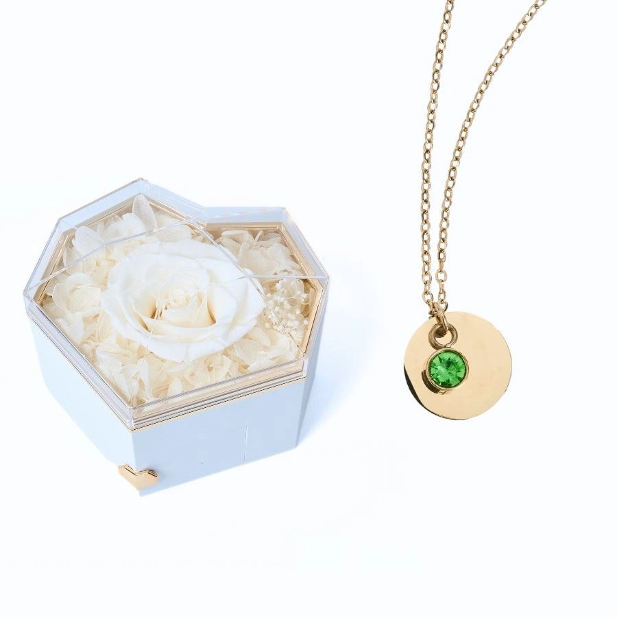 Collar Corazón Eterno & Disco Personalizado
