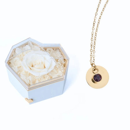 Collar Corazón Eterno & Disco Personalizado