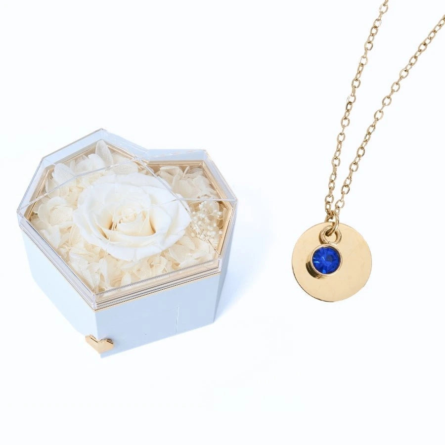 Collar Corazón Eterno & Disco Personalizado