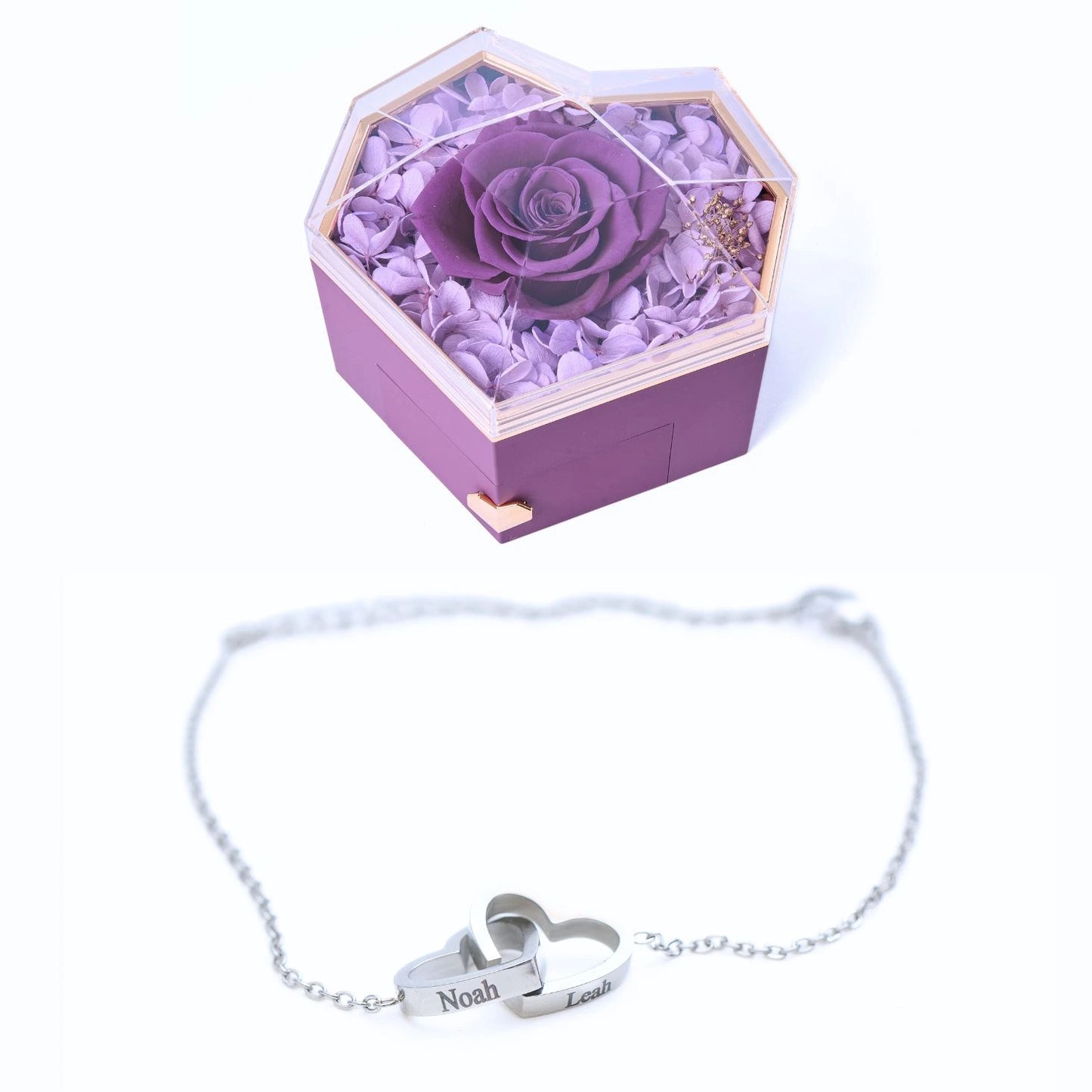 Eternal Heart & Personalized Bracelet