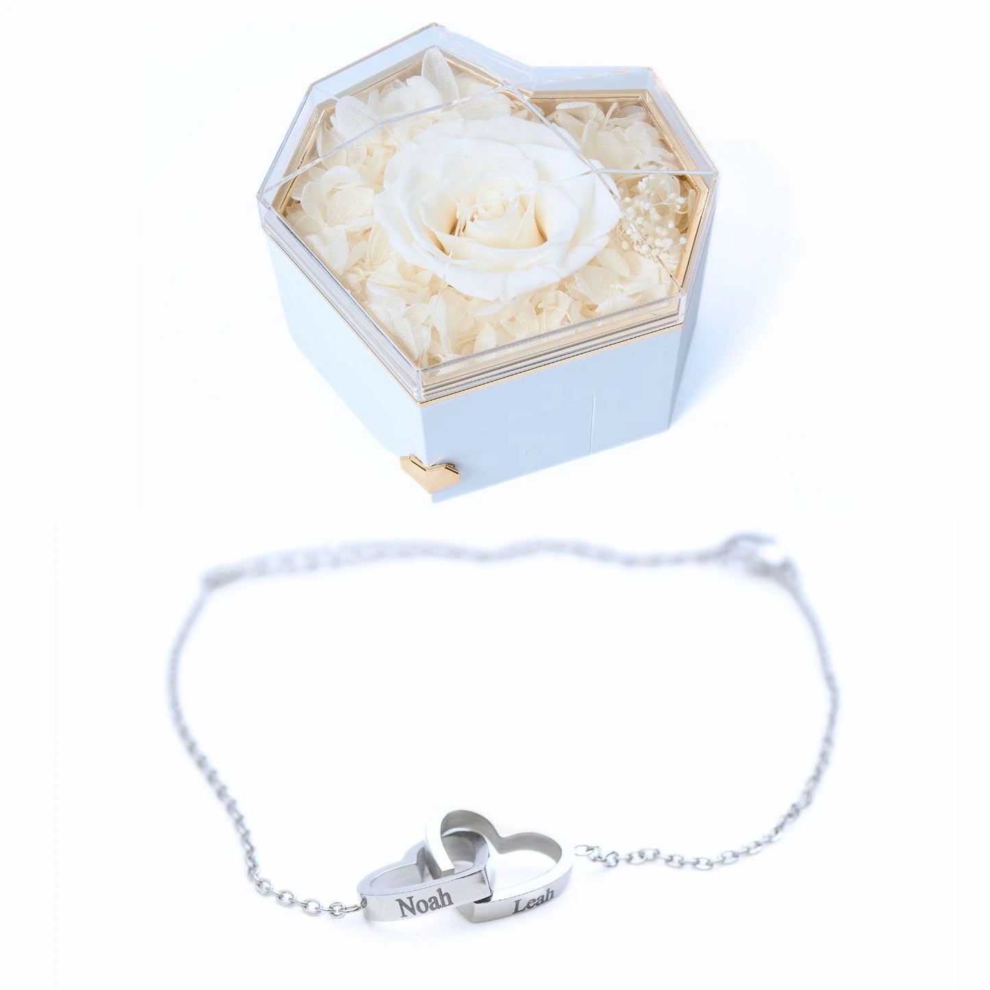 Eternal Heart & Personalized Bracelet