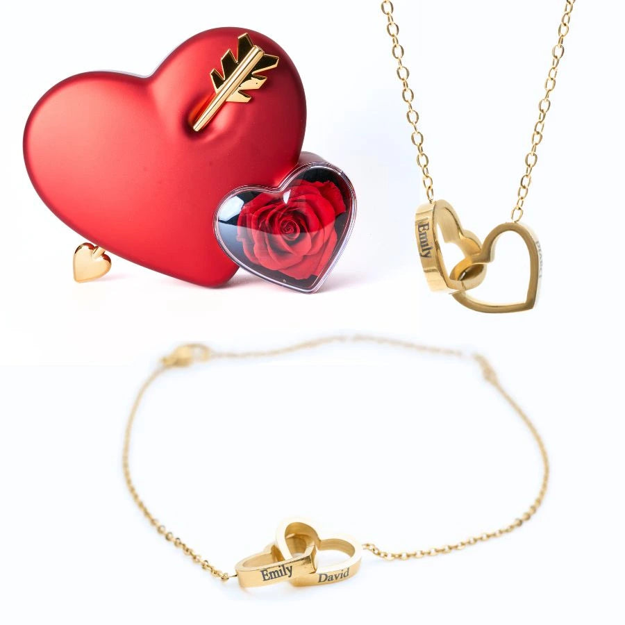 Eternal Love Box & Personalized Bracelet & Necklace