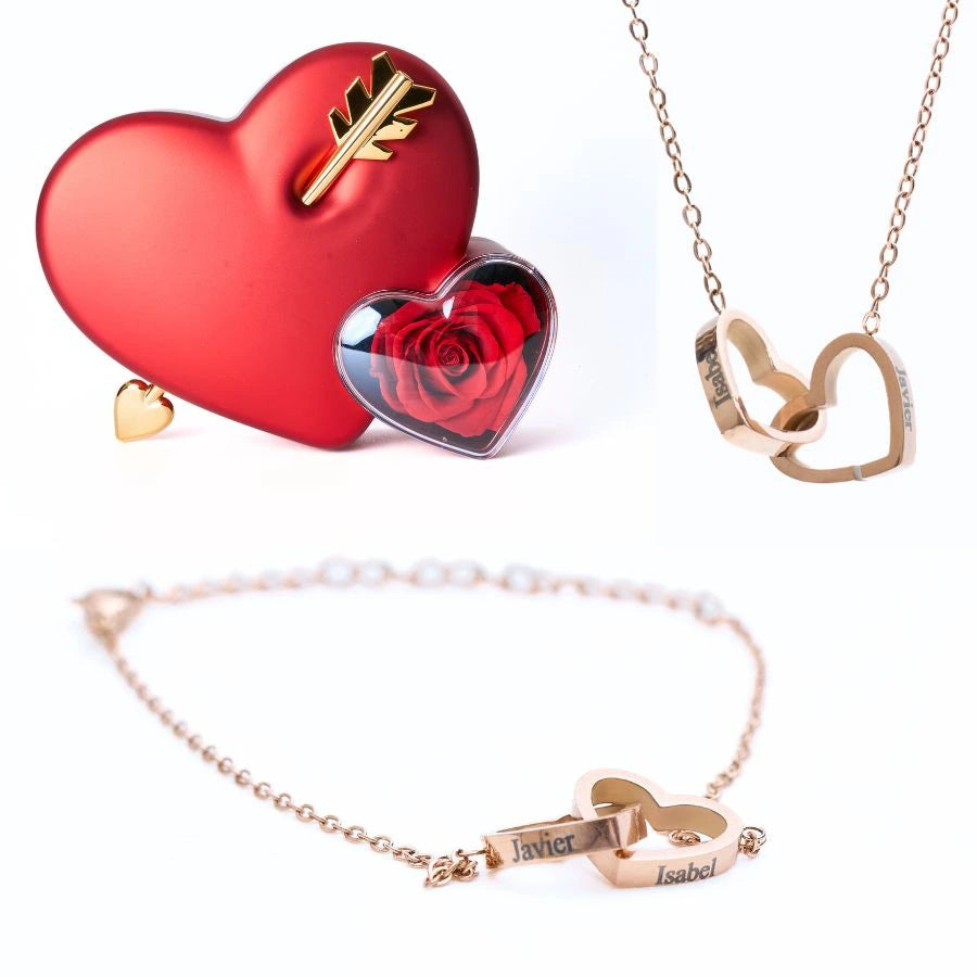 Eternal Love Box & Personalized Bracelet & Necklace