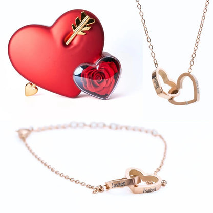 Eternal Love Box & Personalized Bracelet & Necklace
