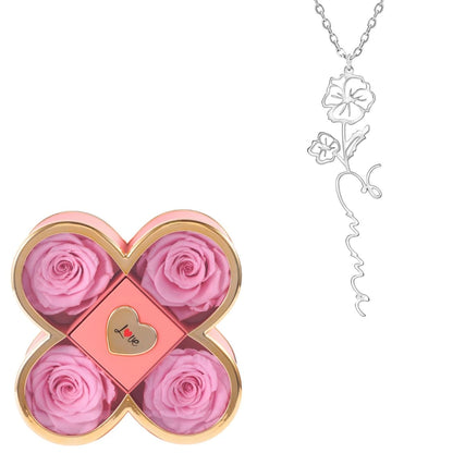 Coffret Chance Éternelle & Collier Prénom Fleur